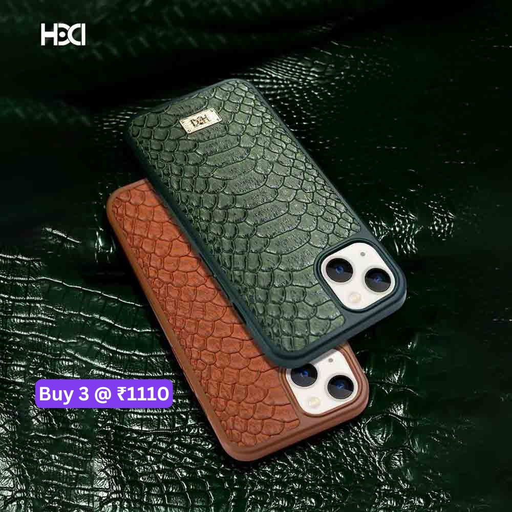 Artificial Alligator 3D Skin Plating Shockproof PU Leather Case - iPhone 13 Pro