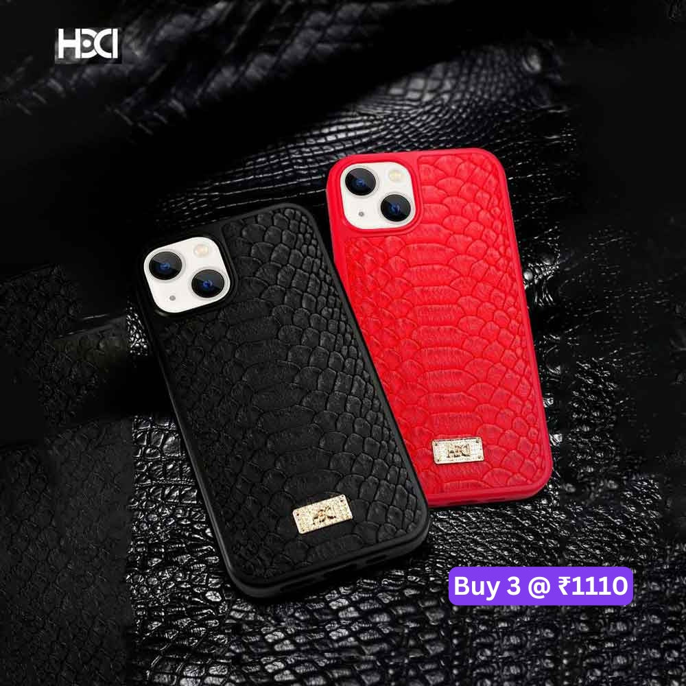 Artificial Alligator 3D Skin Plating Shockproof PU Leather Case - iPhone 13 Pro
