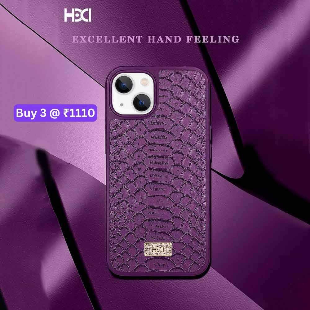 Artificial Alligator 3D Skin Plating Shockproof PU Leather Case - iPhone 13 Pro