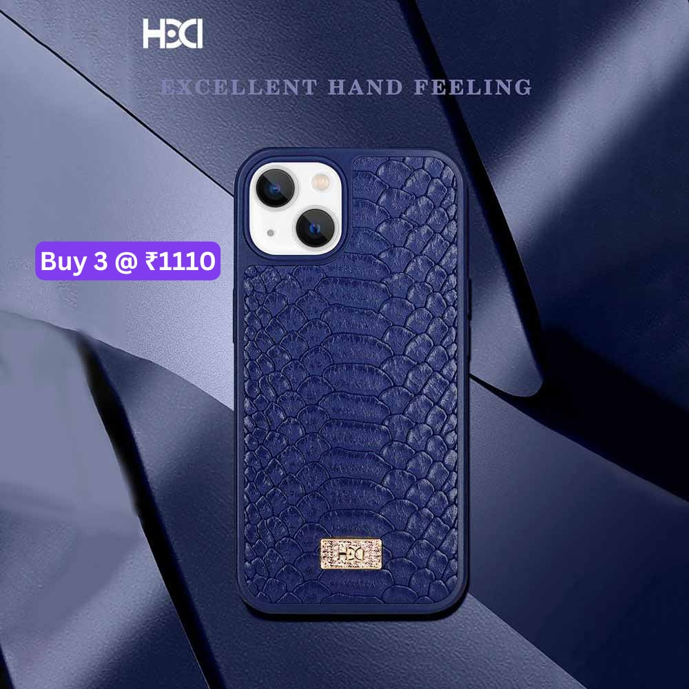 Artificial Alligator 3D Skin Plating Shockproof PU Leather Case - iPhone 13 Pro