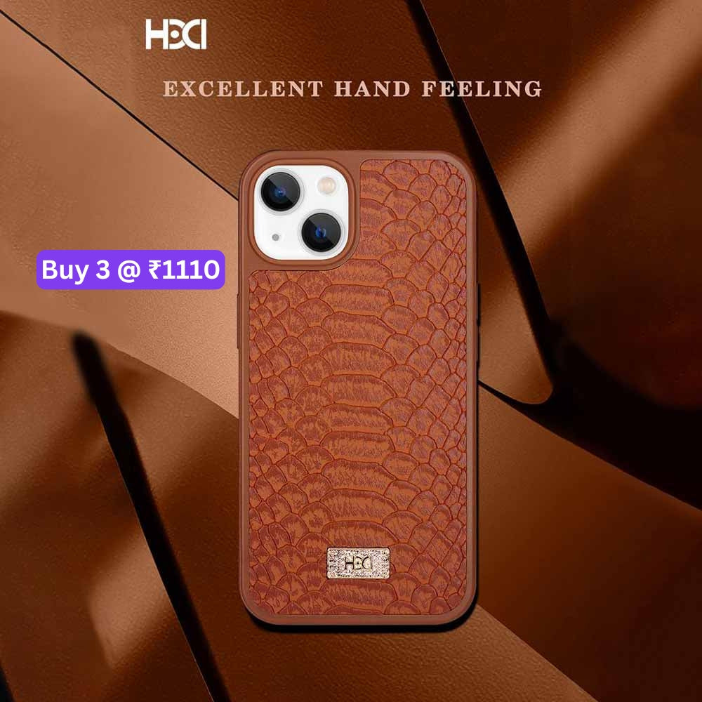 Artificial Alligator 3D Skin Plating Shockproof PU Leather Case - iPhone 13 Pro