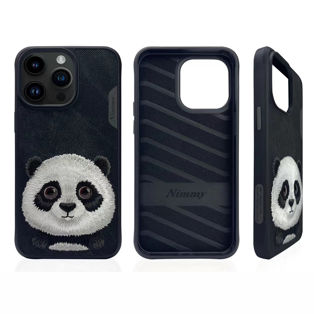 Nimmy Big Eye Pet Series 3D Embroidery Anti-Slip PC (Hard) Phone Case - iPhone 14