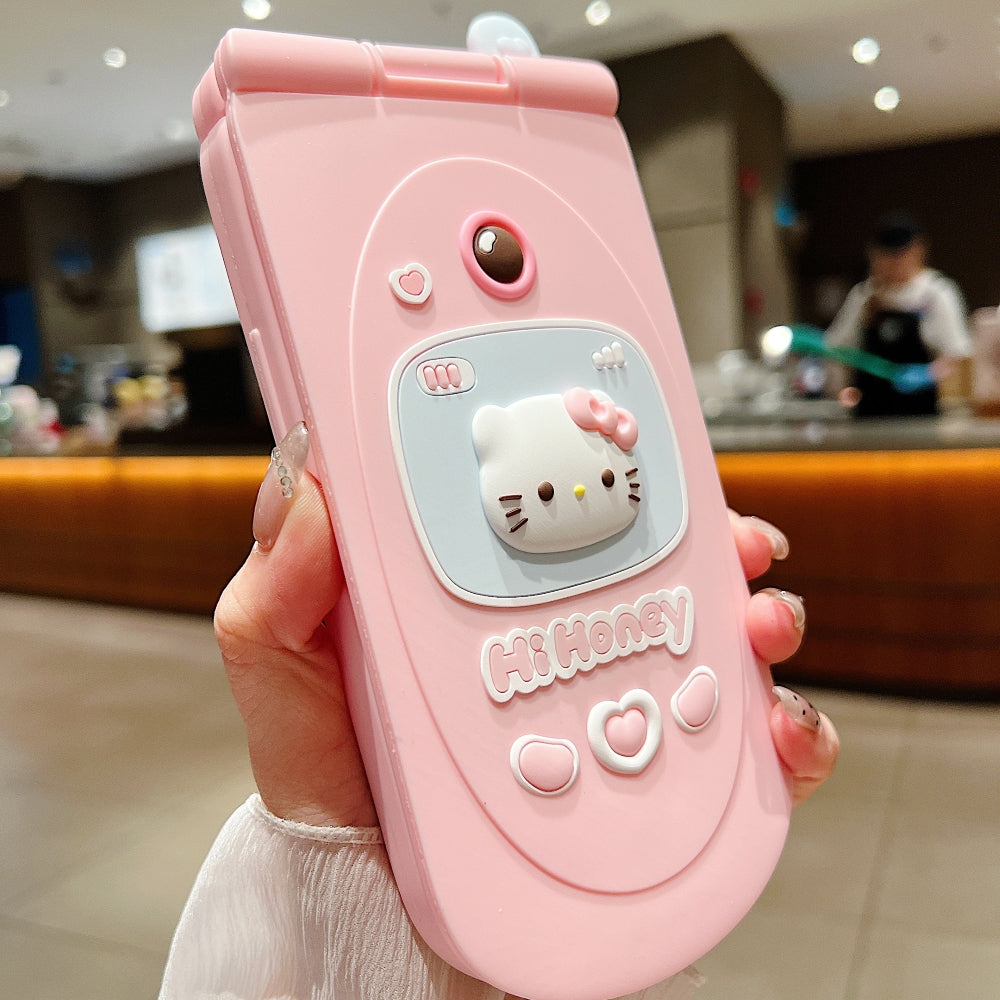 Cat Flip Mirror Anti-Slip Scratch Resistant TPU (Soft) Phone Case - iPhone 16 Plus