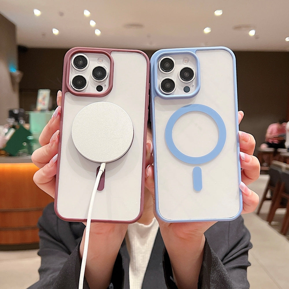 Color Magsafe Transparent PC (Hard) Phone Case - iPhone 14 Pro