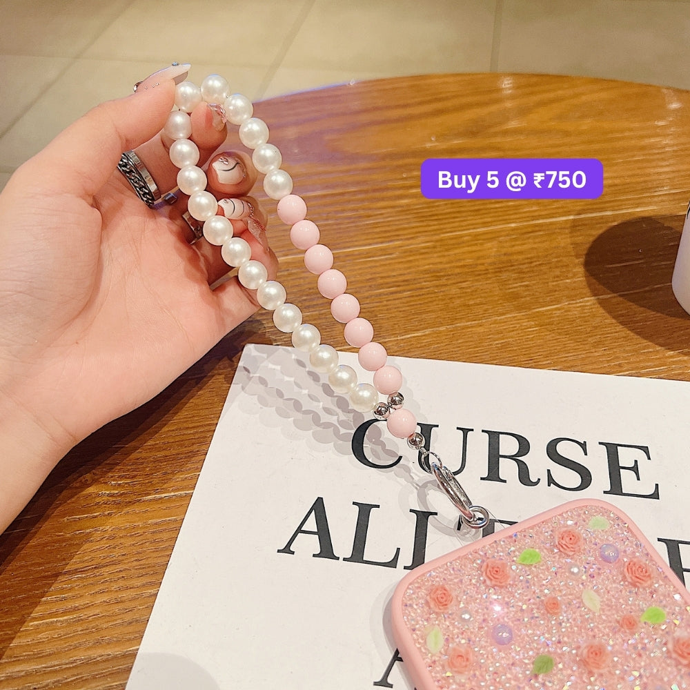 Colorful Acrylic Beads Chain Phone Charm | Handbag Charm | Bracelet