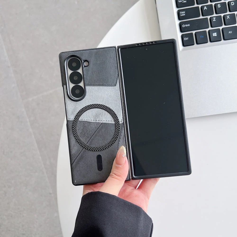 Colorful Pattern Magnetic Charging Phone Case - Samsung Z Series