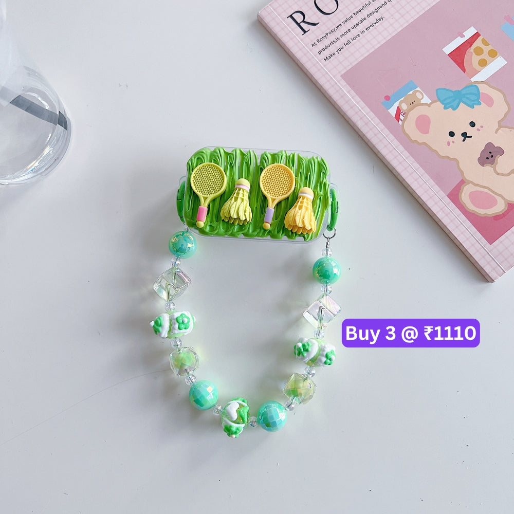 Cute Mini Cartoon Toy Flip Mirror Universal Stand with Crystal Bracelet