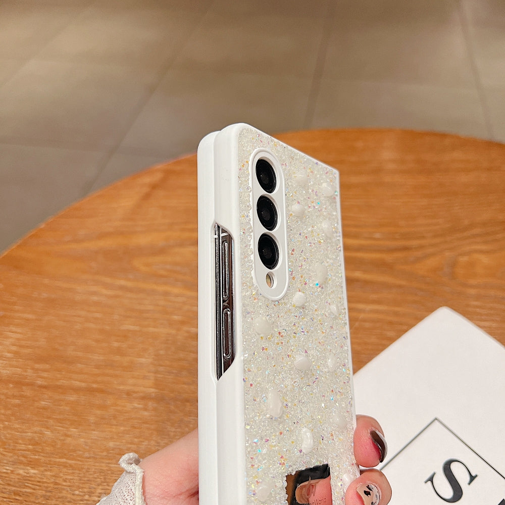 Diamond Studded Pattern Glittery Phone Case - Samsung Z Flip 5