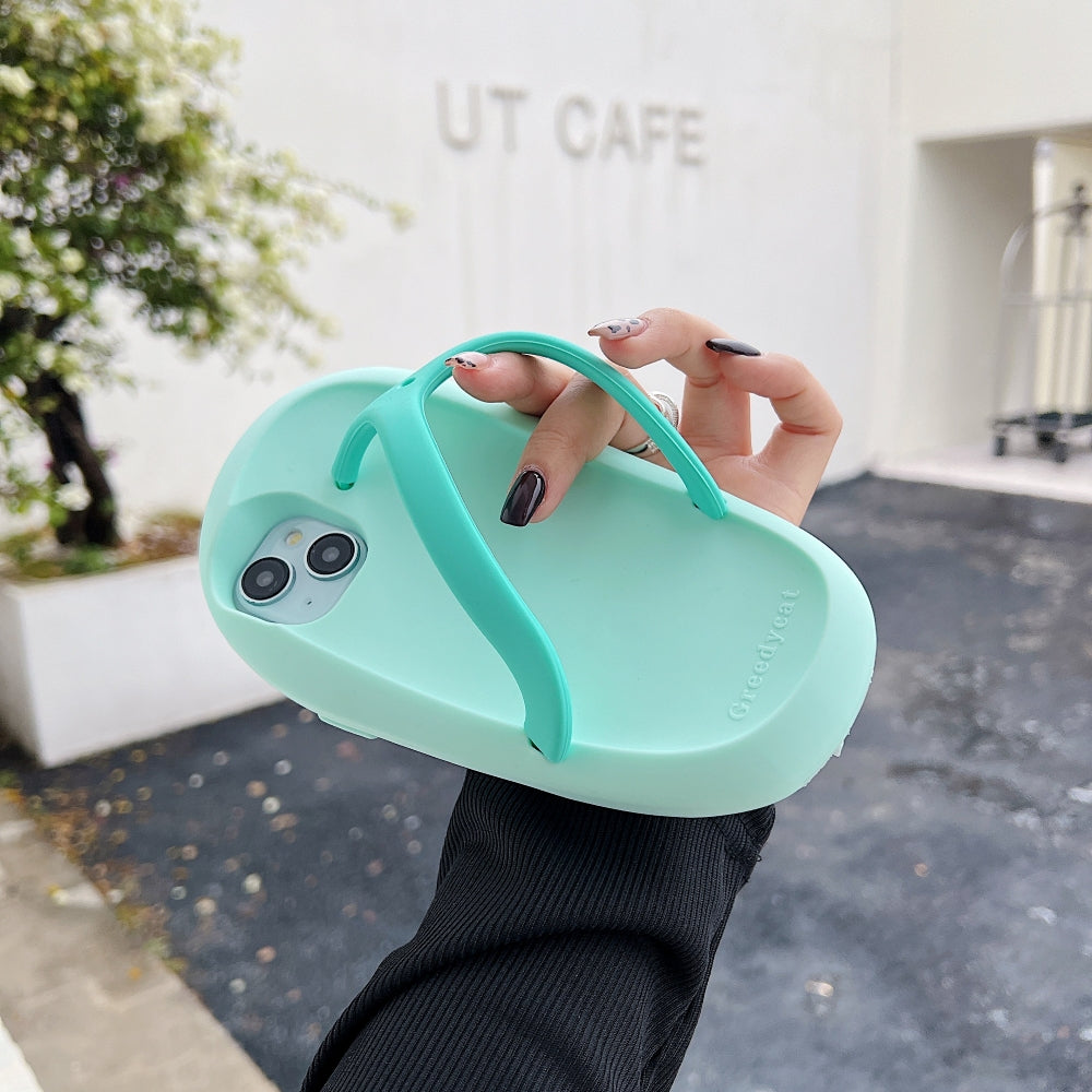 Flip-flop Type TPU (Soft) Protective Silicone Phone Case - iPhone 13 Pro Max
