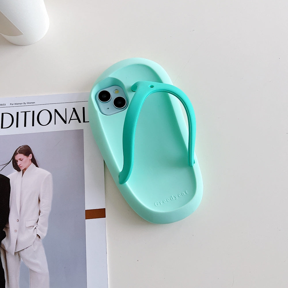 Flip-flop Type TPU (Soft) Protective Silicone Phone Case - iPhone 13 Pro Max