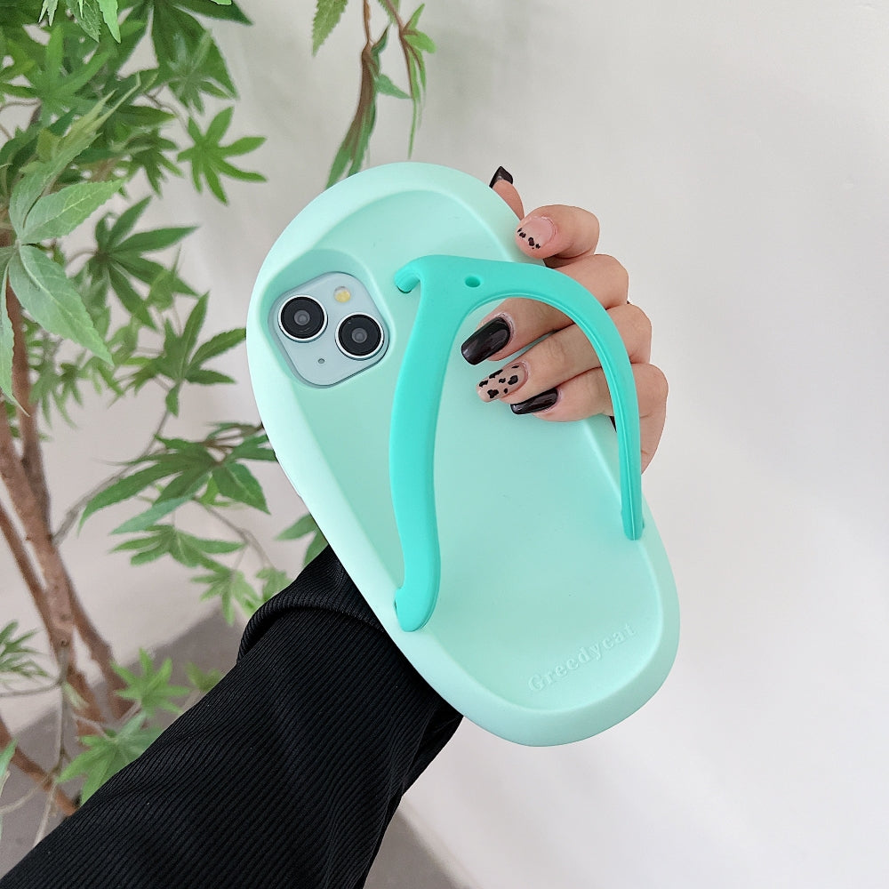 Flip-flop Type TPU (Soft) Protective Silicone Phone Case - iPhone 13 Pro Max