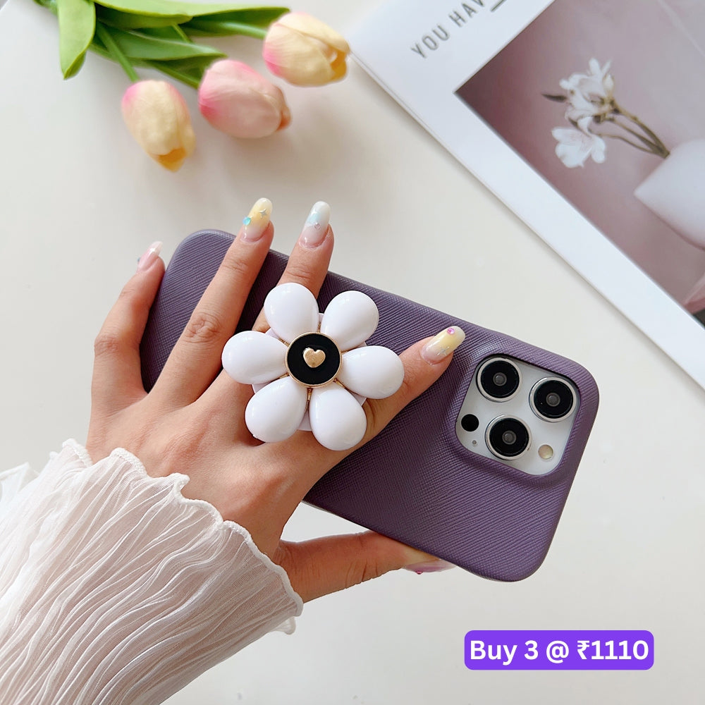 Flower Stand Shockproof PC (Hard) Cover - iPhone 13 Pro Max