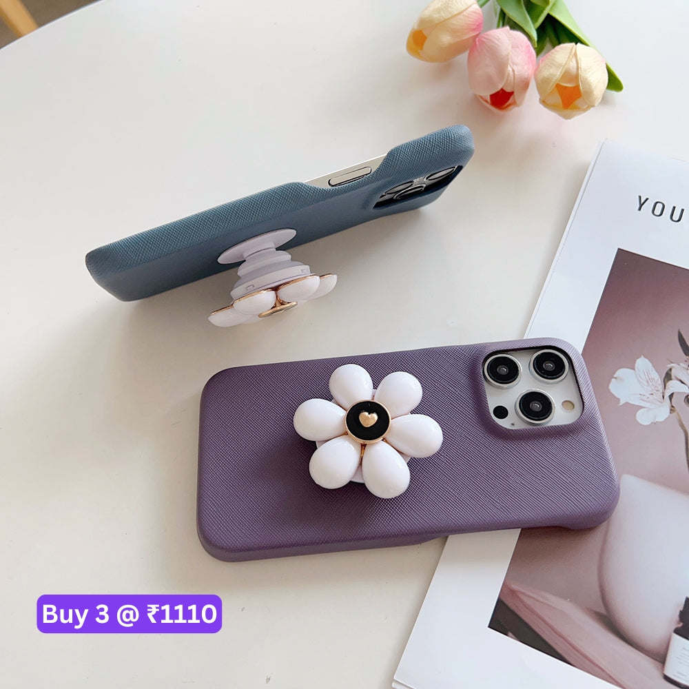 Flower Stand Shockproof PC (Hard) Cover - iPhone 13 Pro Max