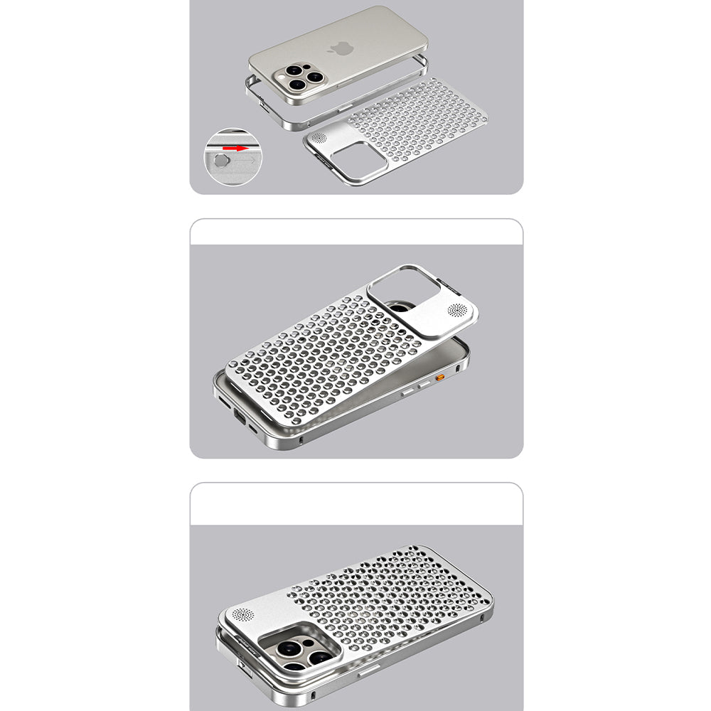 Aluminum Full Metal Mesh Heat Sink Phone Case - Samsung S22 Ultra