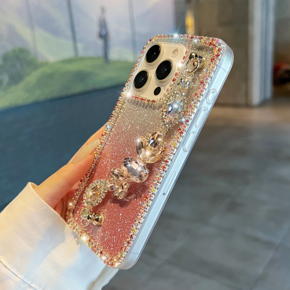 Diamond Bracelet Chain Glitter Plated TPU (Soft) Phone Case - Mi Note 13 Pro