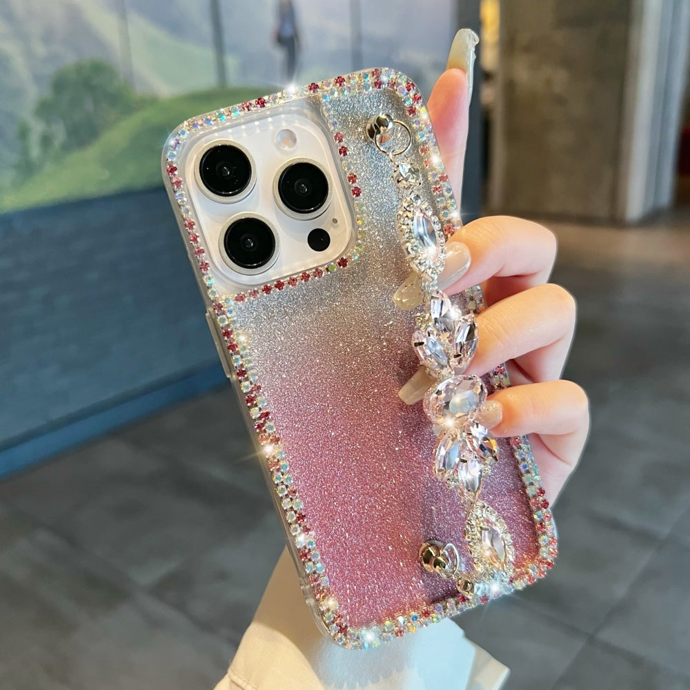 Diamond Bracelet Chain Glitter Plated TPU (Soft) Phone Case - Vivo V27