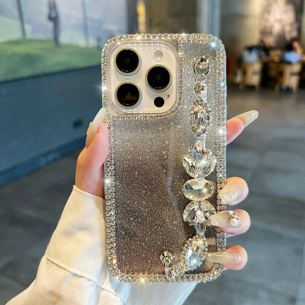 Diamond Bracelet Chain Glitter Plated TPU (Soft) Phone Case - Mi Note 13 Pro