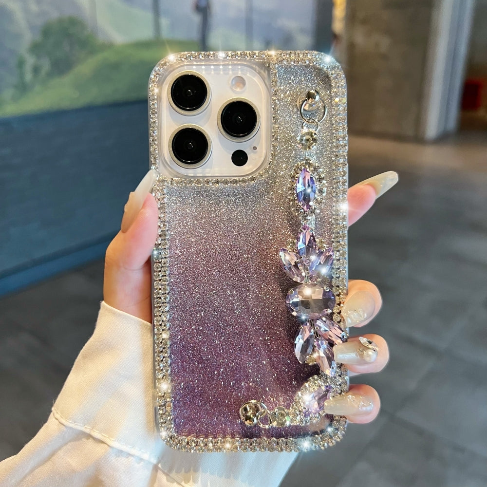 Diamond Bracelet Chain Glitter Plated TPU (Soft) Phone Case - iPhone 13 Pro Max