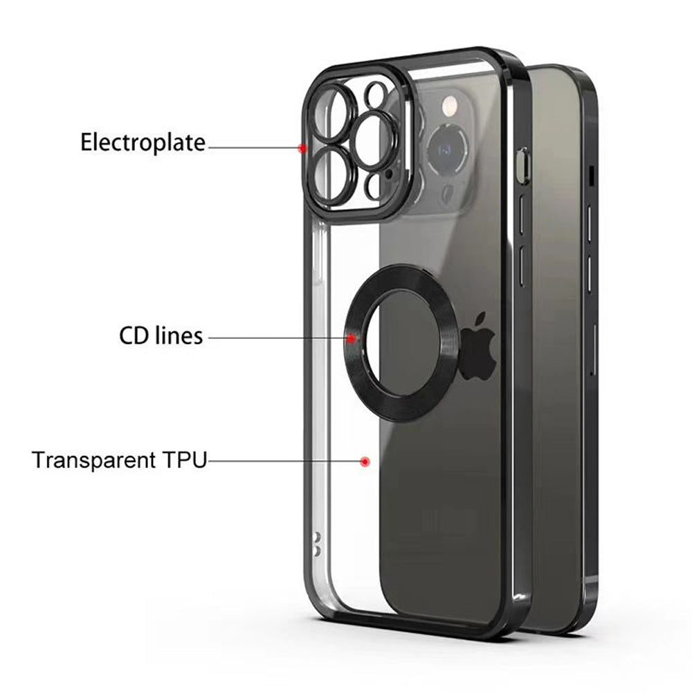 Transparent Chrome Ring Camera Protection Case –  iPhone 14 Plus