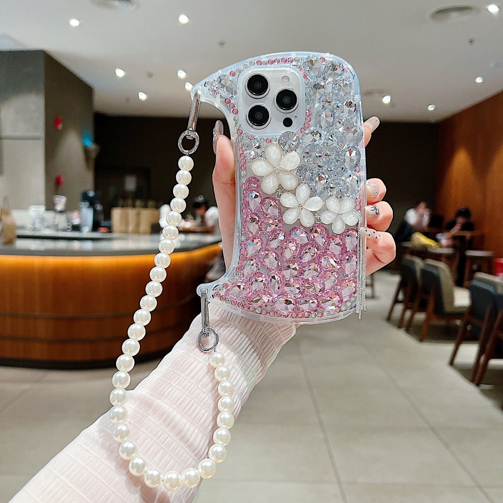 Handmade Flower Diamond Phone Case - iPhone 12 Pro Max