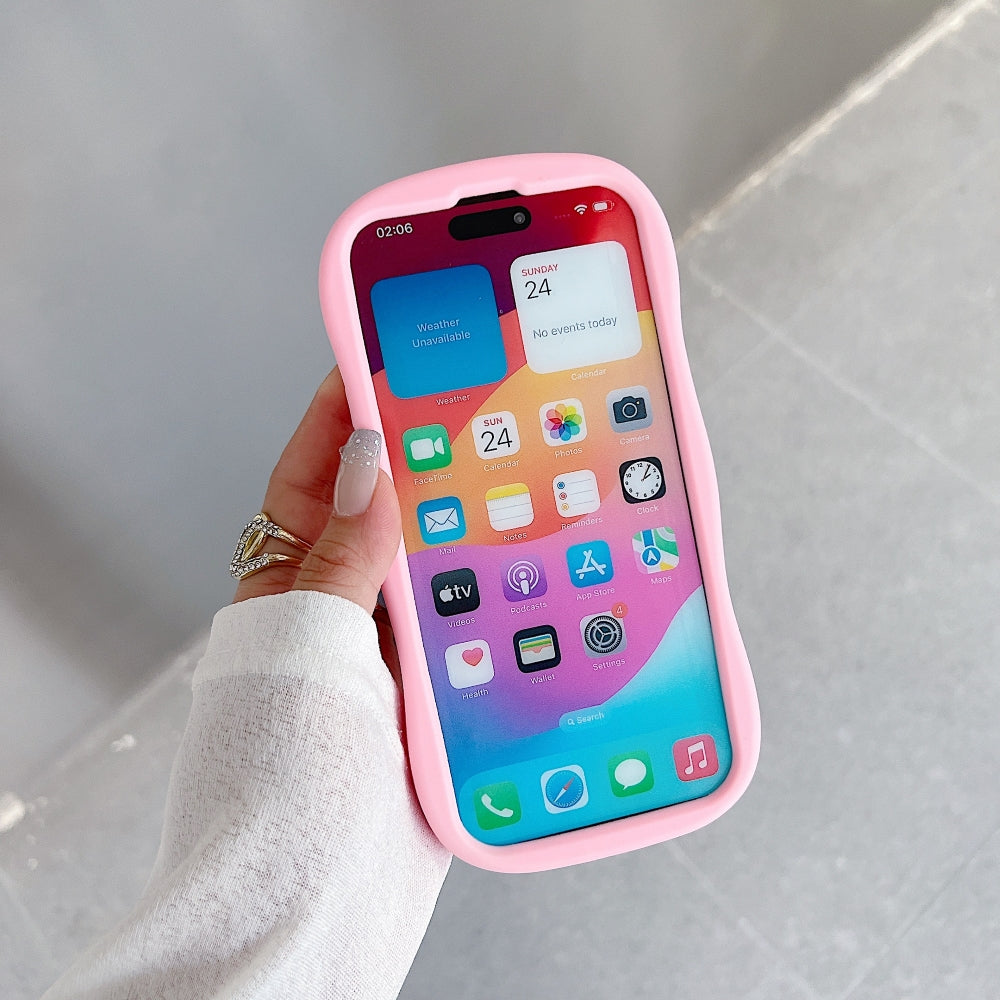 Happy Rabbit with Cute Spin Windmill Silicone Phone Case - iPhone 14 Pro