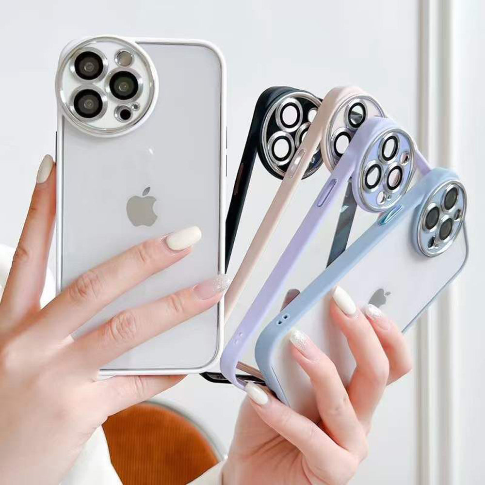 Unique Design Round Camera Protection Cover - iPhone 15 Plus