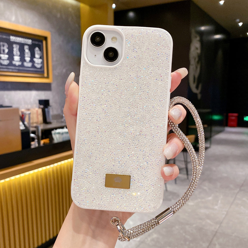 Luxury Fashion Colored Diamond Phone Case With Bracelet - iPhone 16 Plus