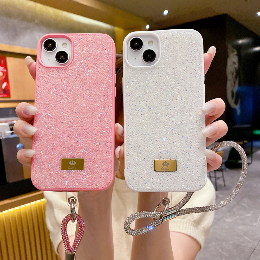 Luxury Fashion Colored Diamond Phone Case With Bracelet - iPhone 16 Pro Max