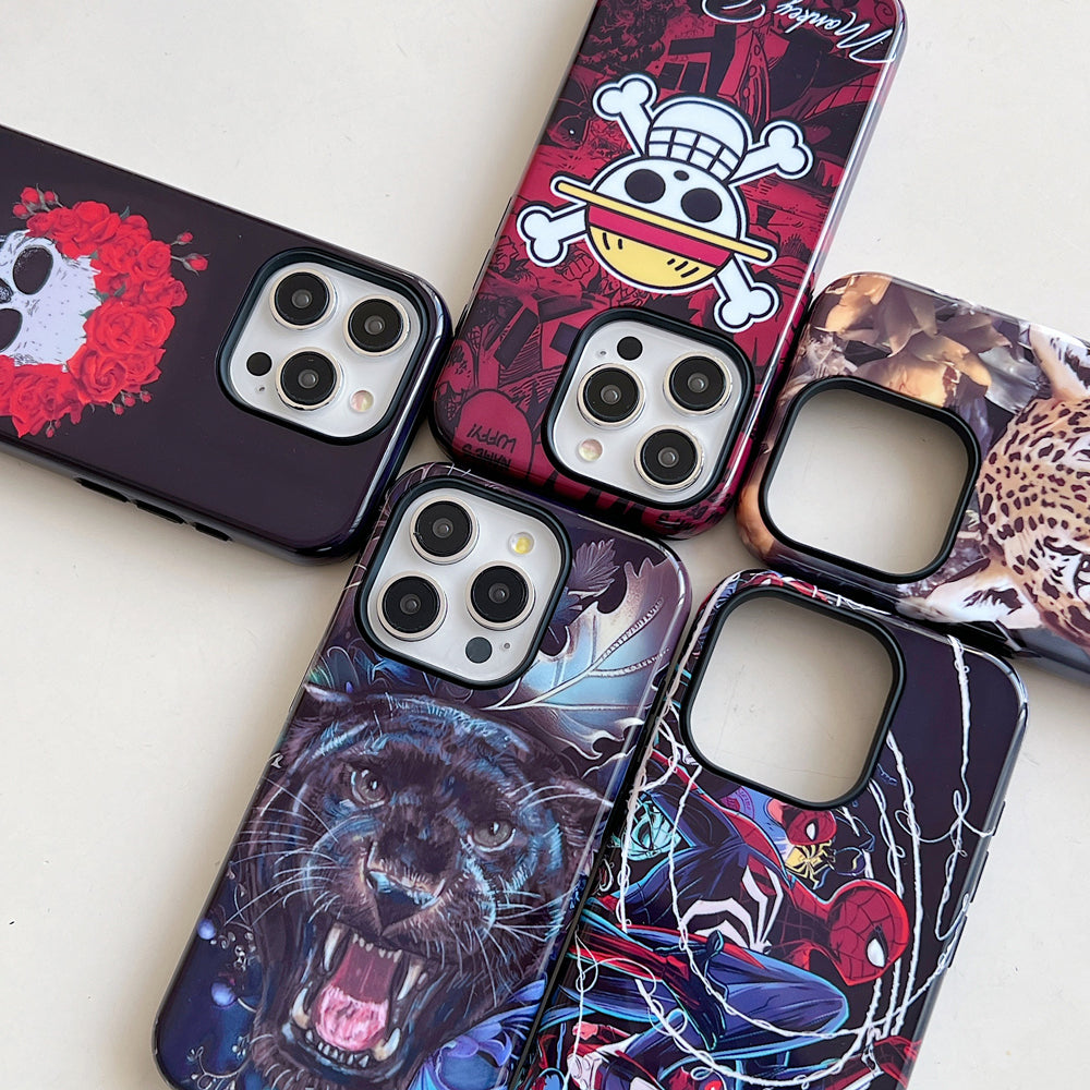 Colorful Printed Shockproof TPU (Soft) Phone Case - iPhone 15