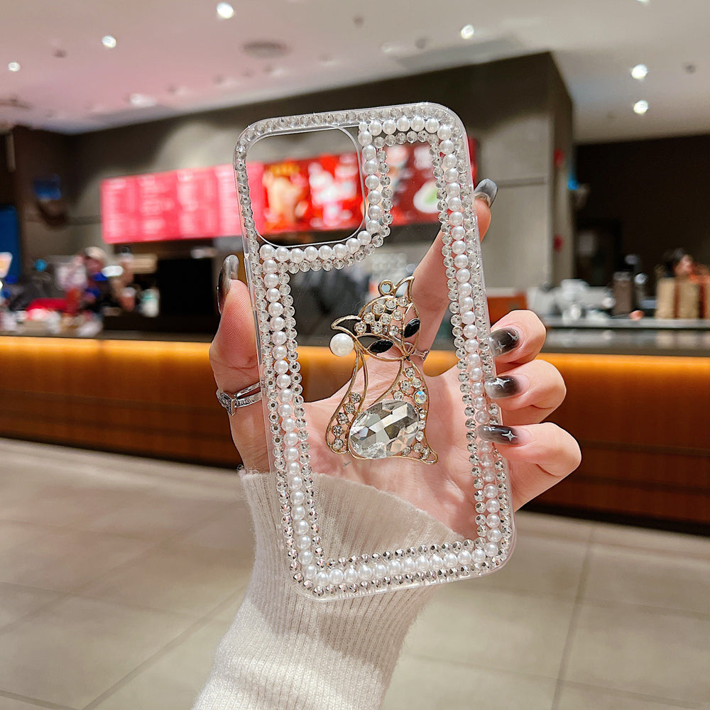 Fashion Luxury Sparkle Diamond Kitty Handmade Bling Phone Case - iPhone 15 Pro