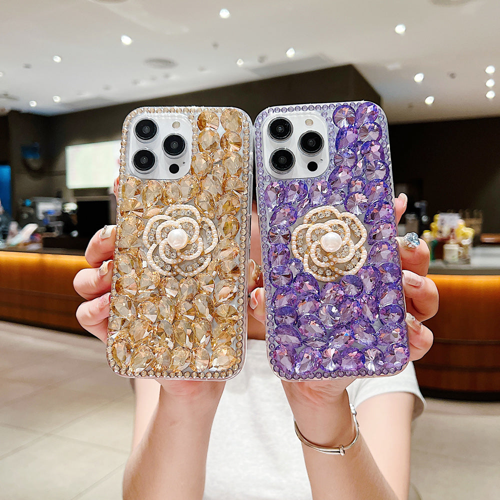 Diamond Flower TPU (Soft) | PC (Hard) Case - Samsung S20FE