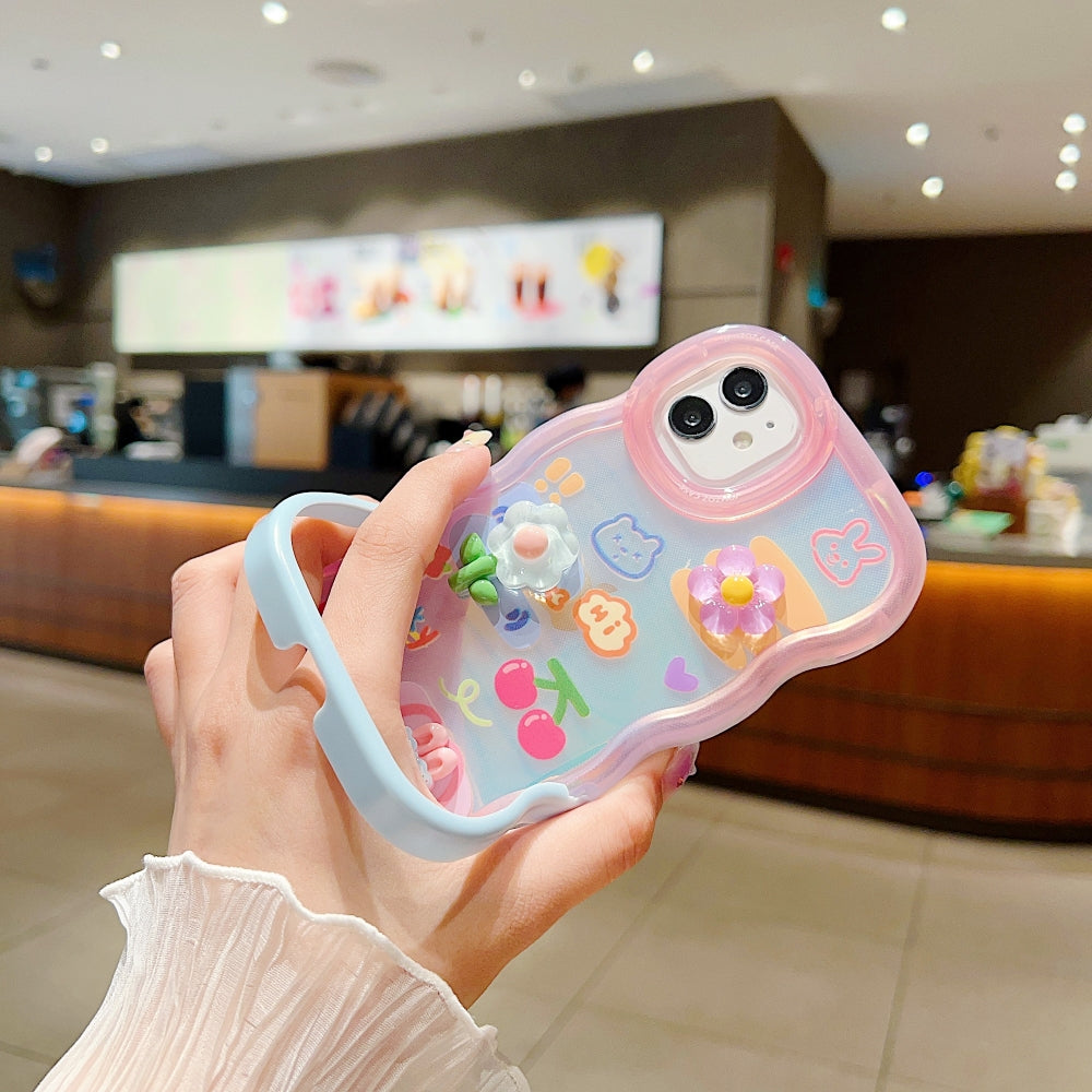 3D Fancy Bear Toy PC (Hard) | TPU (Soft) Printed Cover with Stand - iPhone 14 Pro Max