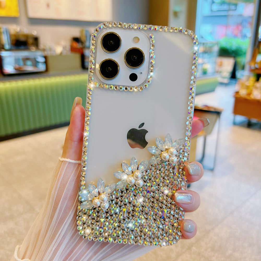 Handmade Transparent Diamond Gemstone Soft Case - iPhone 11