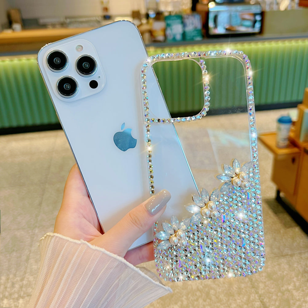 Handmade Transparent Diamond Gemstone Soft Case - iPhone 11