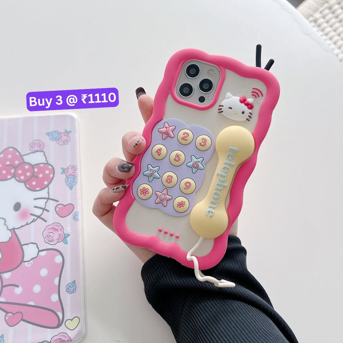 Kitty Telephone TPU (Soft) Silicone Phone Case - iPhone 13 Pro Max