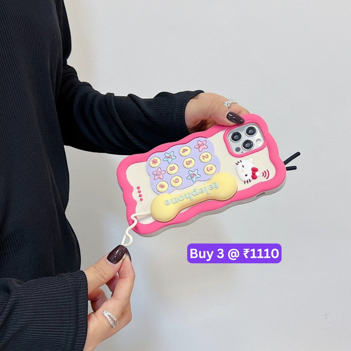 Kitty Telephone TPU (Soft) Silicone Phone Case - iPhone 13 Pro Max