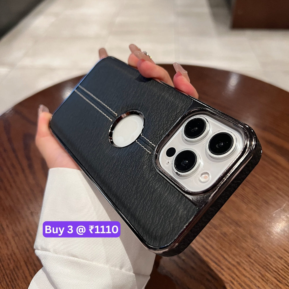 Leather Stitching Texture Logo Phone Case - OnePlus 11R