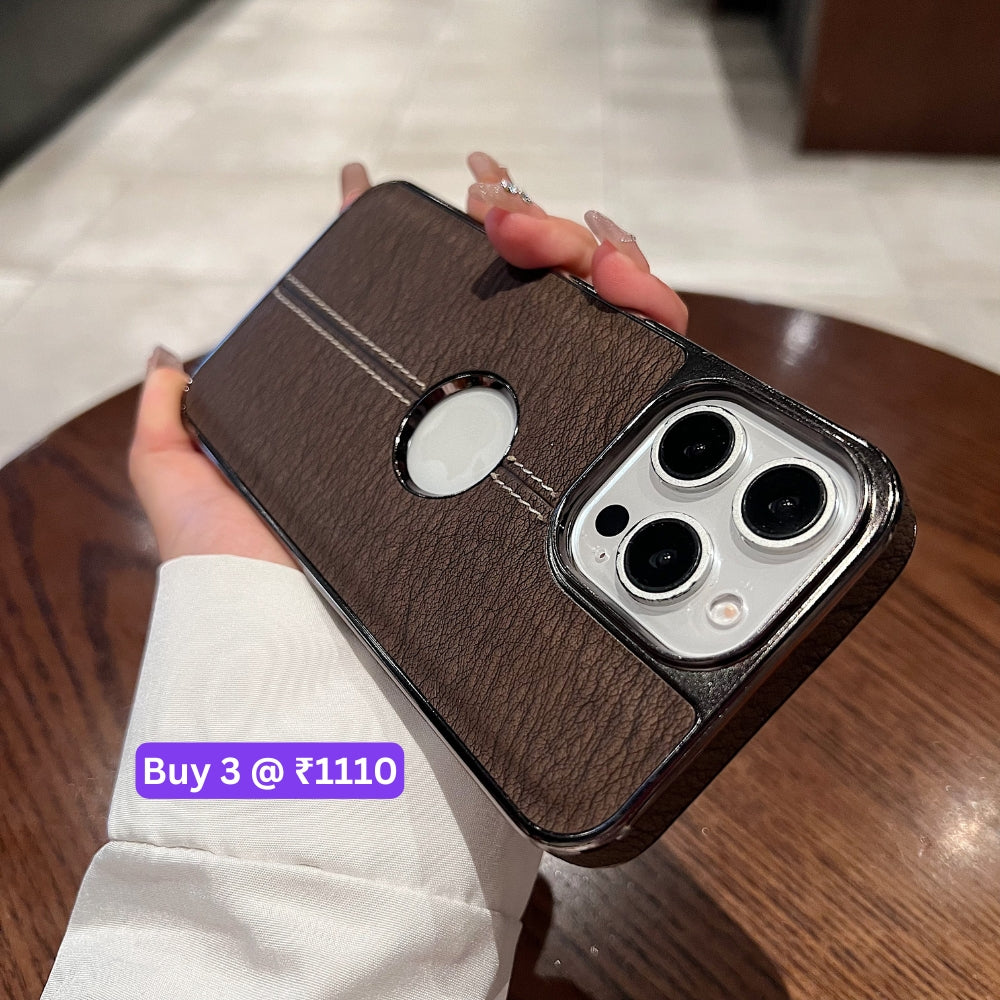 Leather Stitching Texture Logo Phone Case - OnePlus 11R