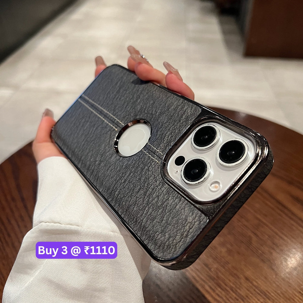 Leather Stitching Texture Logo Phone Case - OnePlus 11R