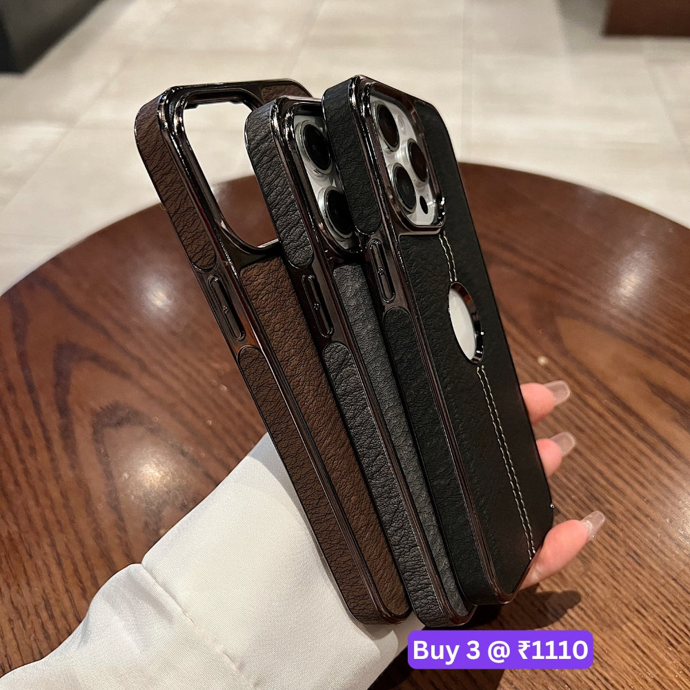 Leather Stitching Texture Logo Phone Case - OnePlus 11R