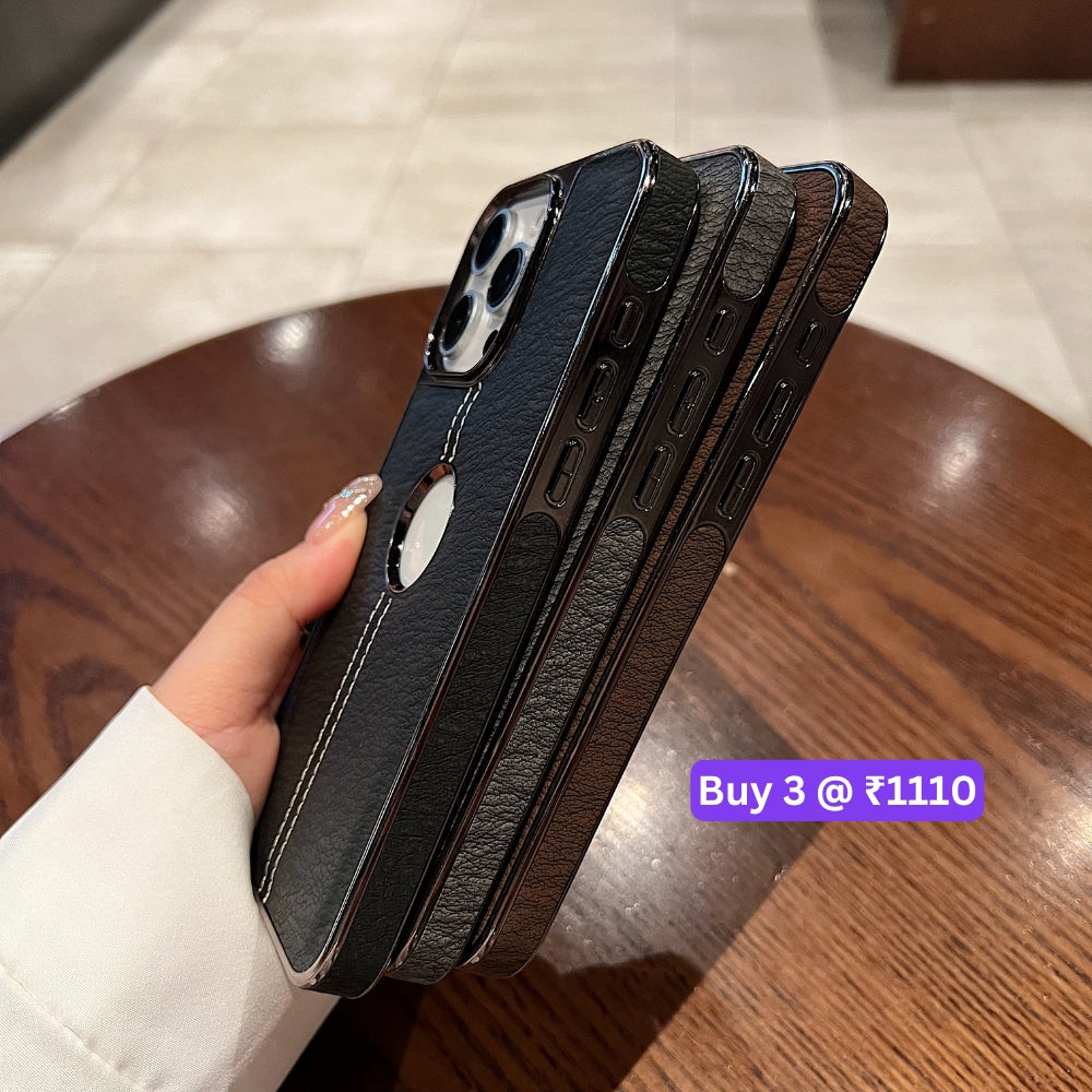Leather Stitching Texture Logo Phone Case - Samsung A14