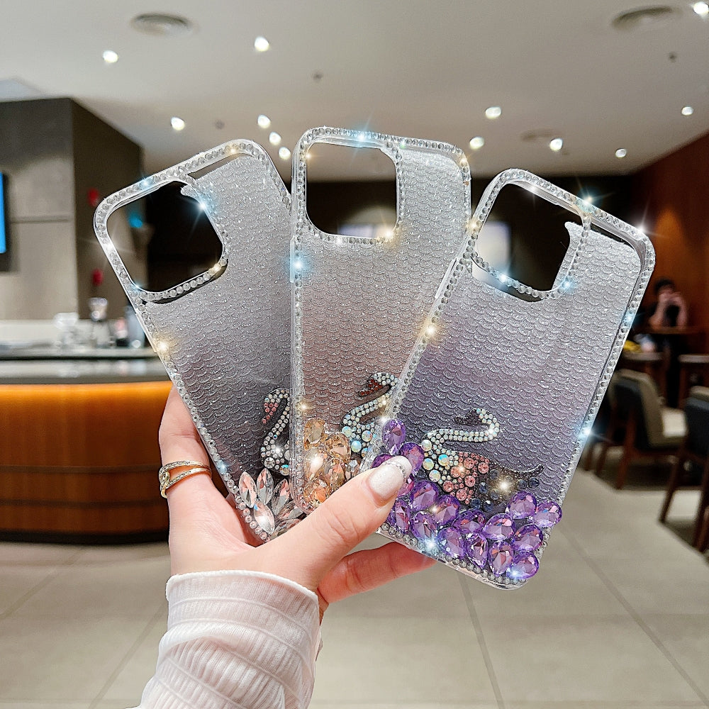 Luxury Design Rhinestone TPU (Soft) | PC (Hard) Phone Case - iPhone 16 Pro