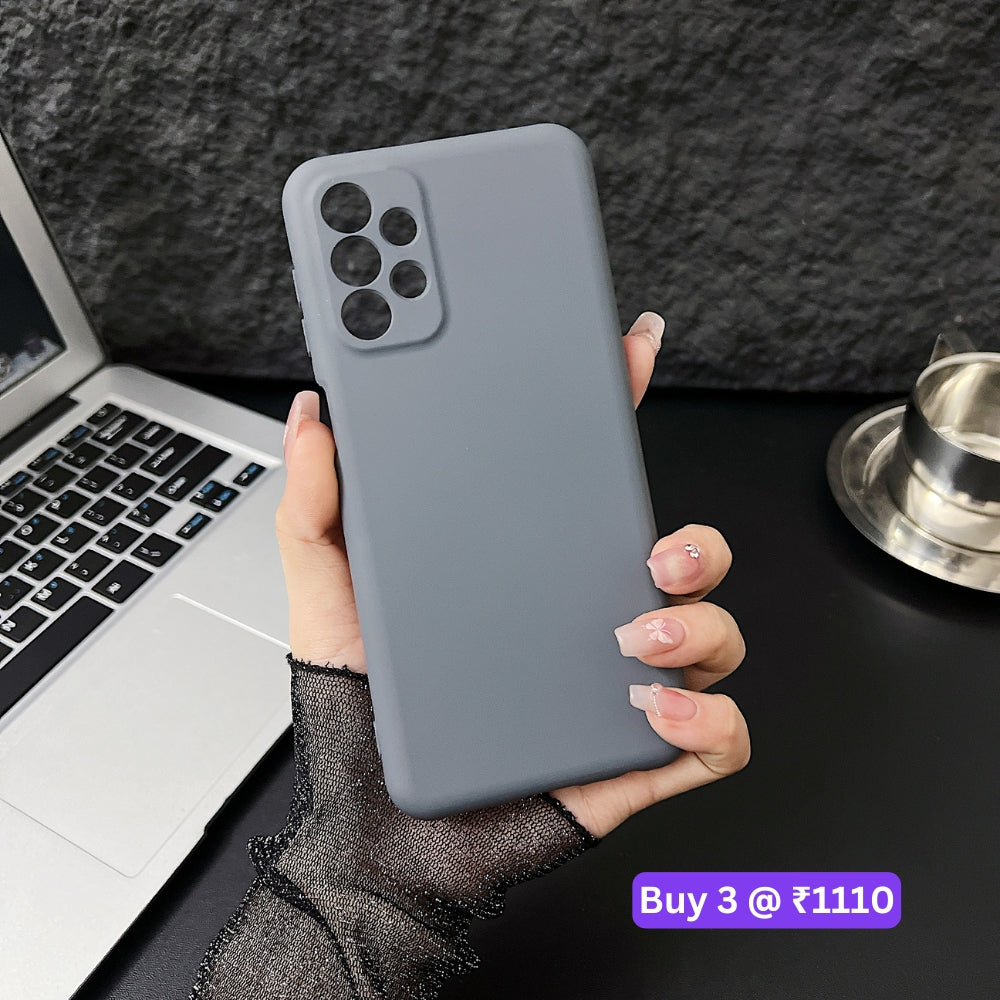 Matte Liquid Silicone Camera Protection TPU (Soft) Phone Case - Mi Note 9 Pro