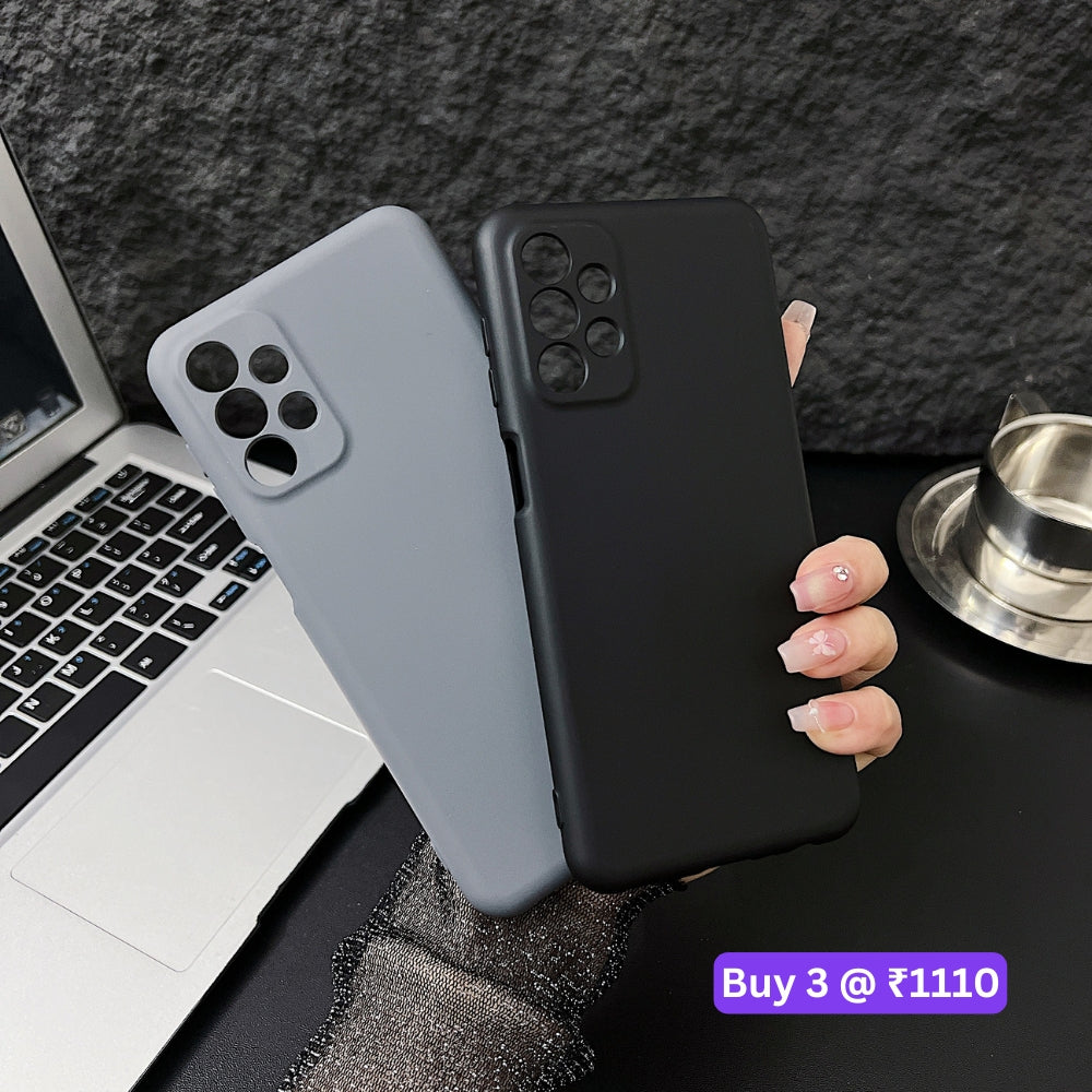 Matte Liquid Silicone Camera Protection TPU (Soft) Phone Case - Oppo A35