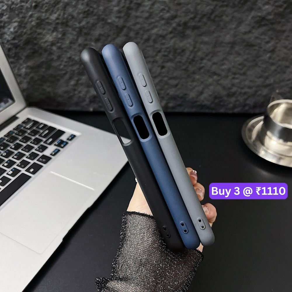 Matte Liquid Silicone Camera Protection TPU (Soft) Phone Case - Mi Note 9 Pro