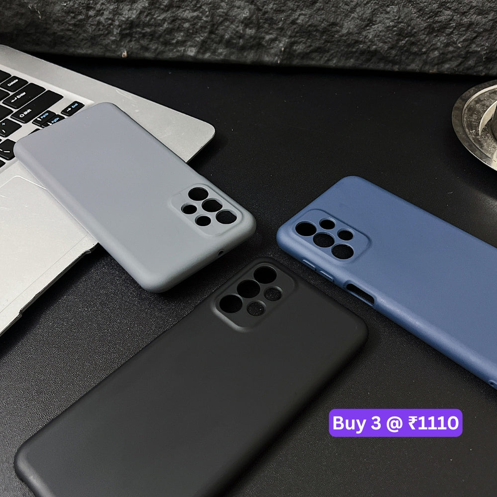 Matte Liquid Silicone Camera Protection TPU (Soft) Phone Case - Oppo A35