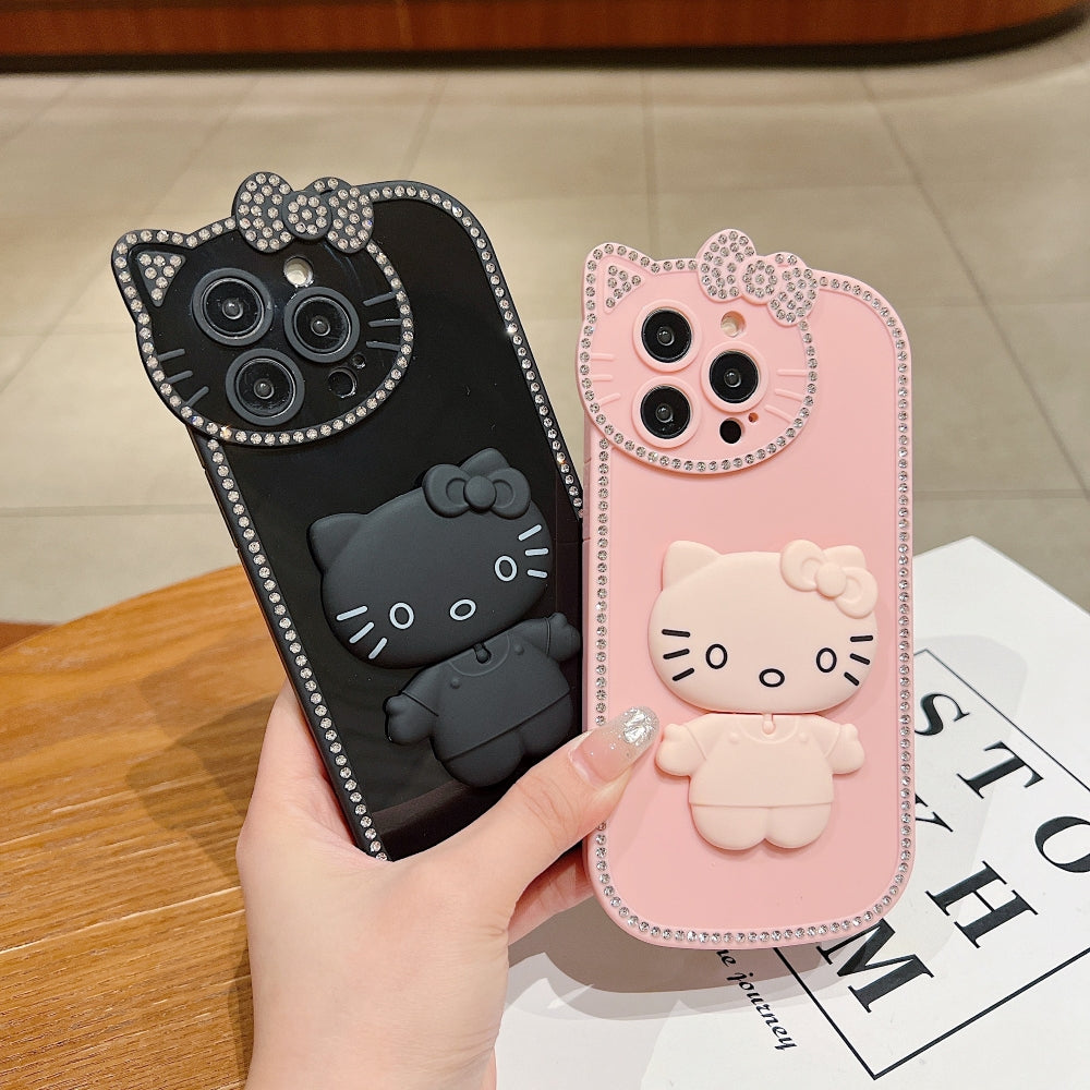 Kitty Mirror Stand TPU (Soft) Phone Case - iPhone 11