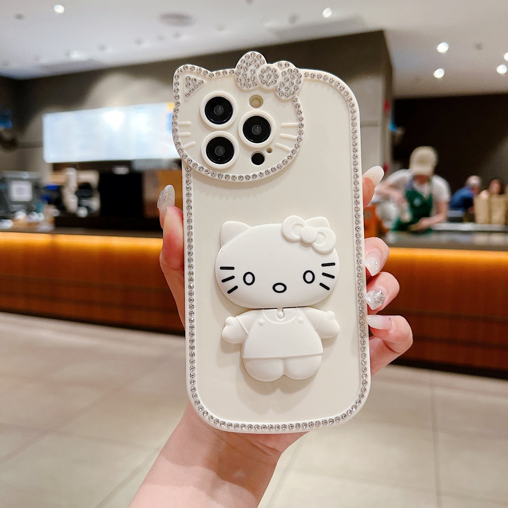 Kitty Mirror Stand TPU (Soft) Phone Case - iPhone 15 Pro Max