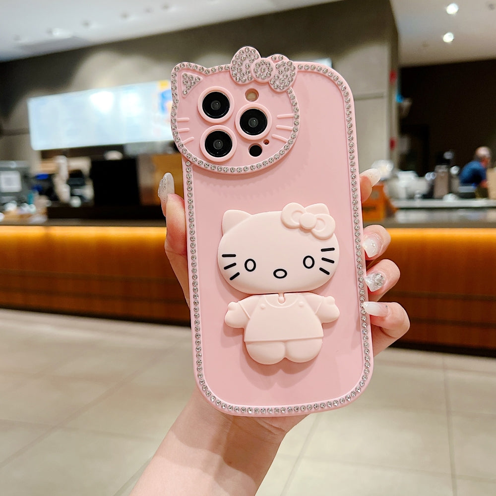 Kitty Mirror Stand TPU (Soft) Phone Case - iPhone 13 Pro Max