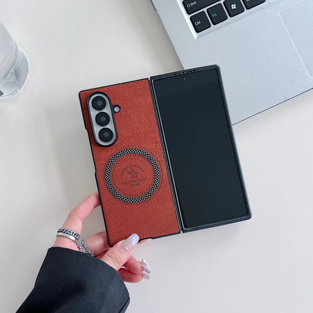 Retro PU Leather Magsafe Phone Case - Samsung Z Series